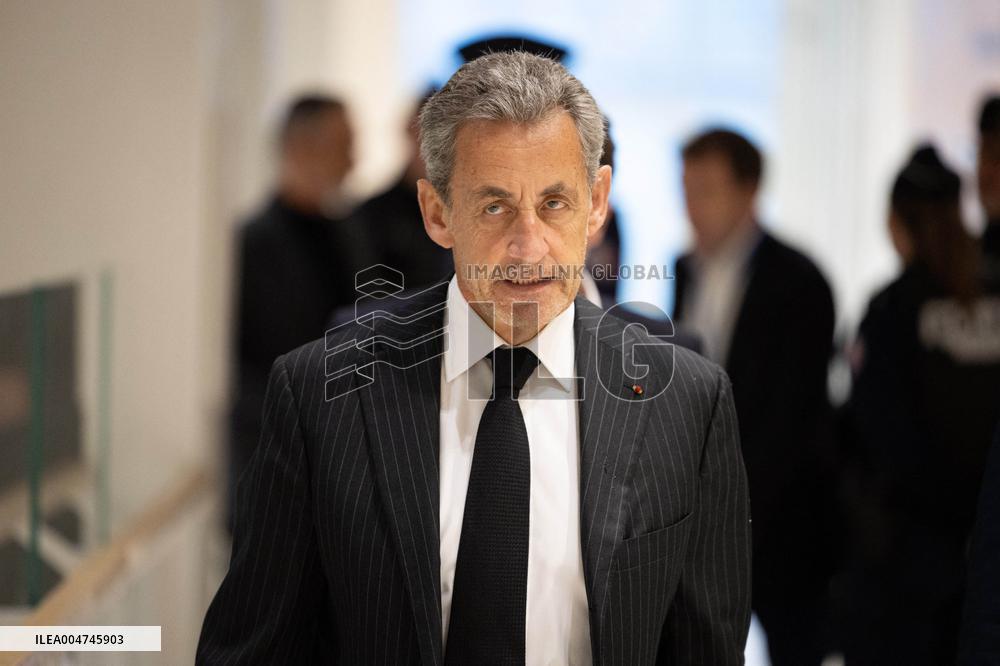 Nicolas Sarkozy’s trial for illegal campaign financing from Lybia - Paris