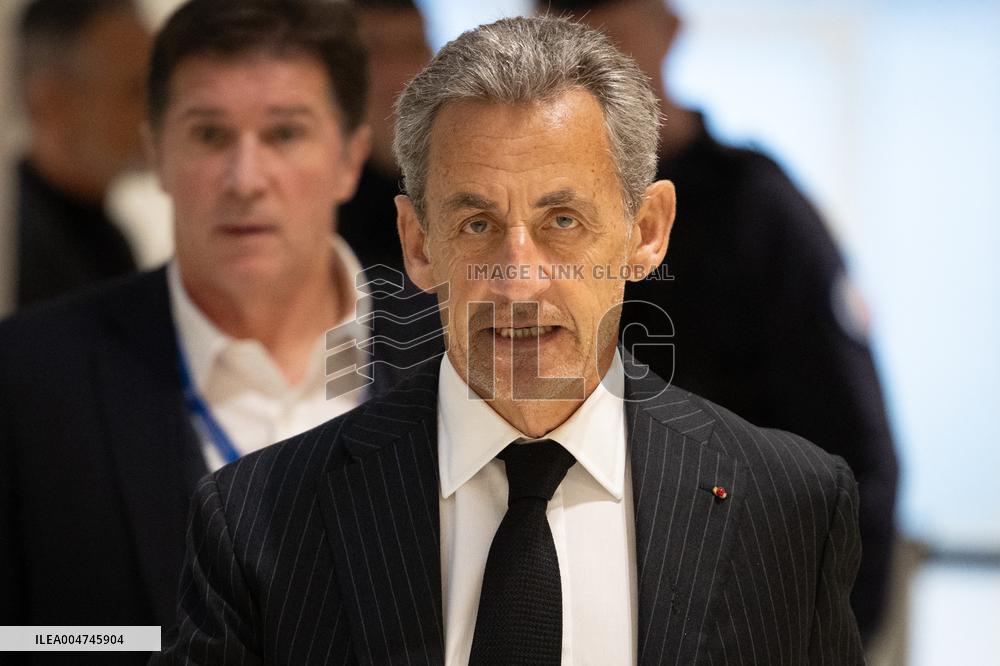 Nicolas Sarkozy’s trial for illegal campaign financing from Lybia - Paris