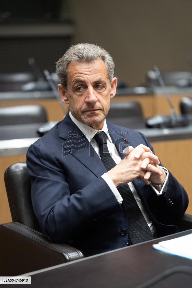 Nicolas Sarkozy hearing at the National Assembly - Paris