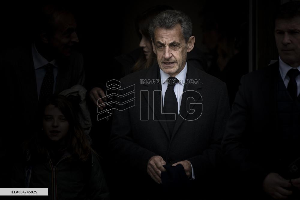Pal Sarkozy’s Funeral - Neuilly-sur-Seine