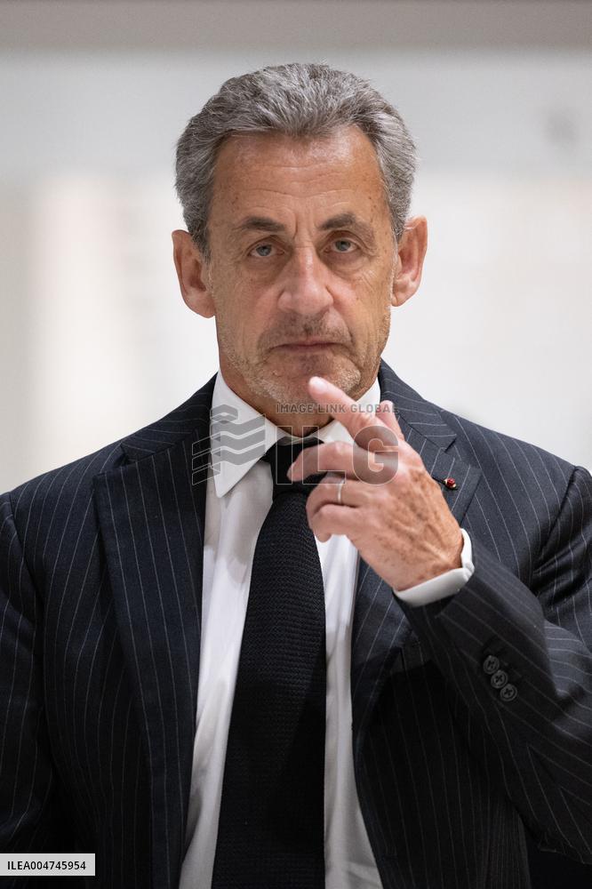 Nicolas Sarkozy’s trial for illegal campaign financing from Lybia - Paris