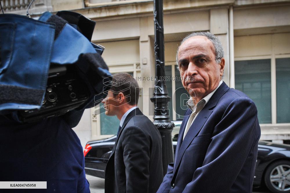 Ziad Takieddine leaving the Paris financial crimes court