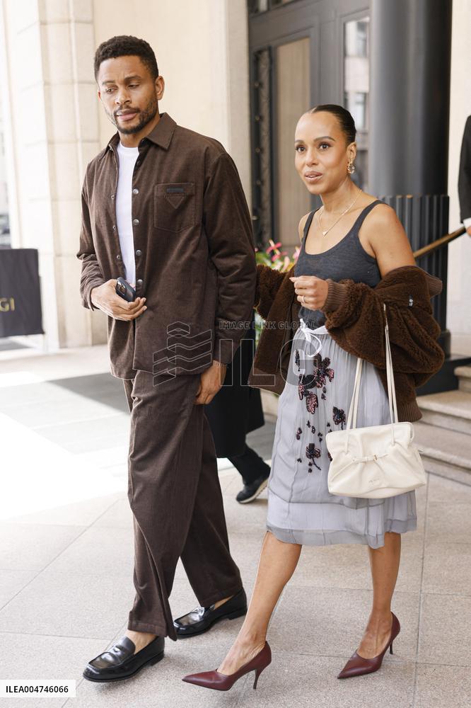 MFW Vips spotted in front Hotel MP