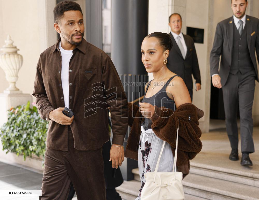 MFW Vips spotted in front Hotel