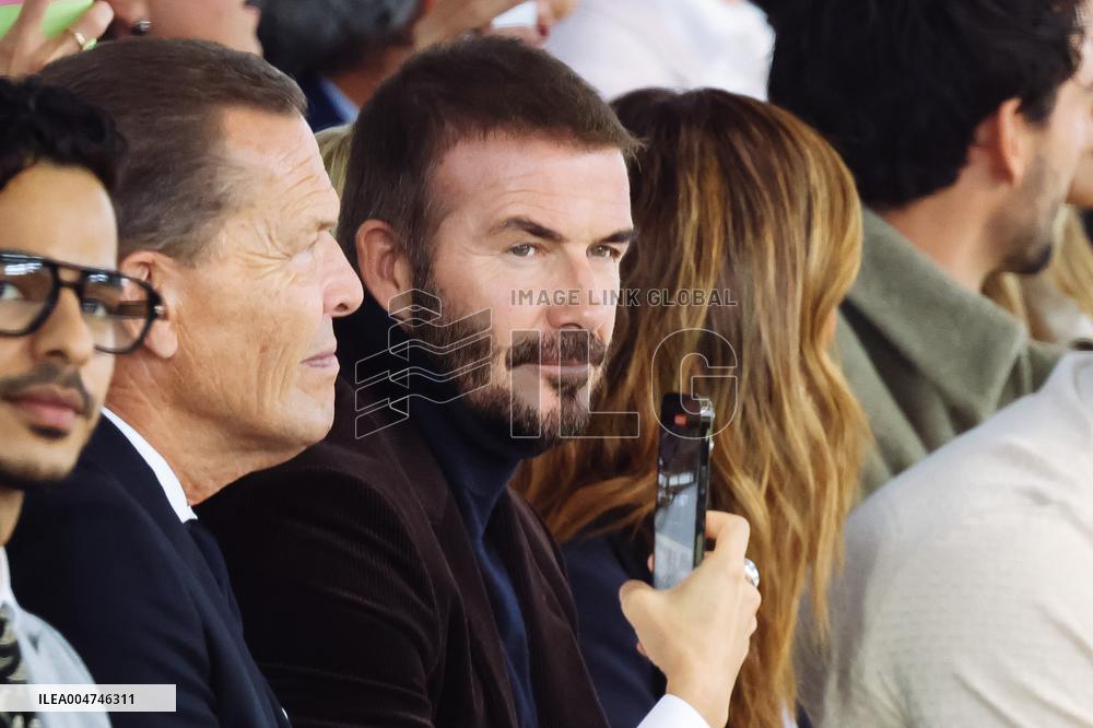 MFW - David Beckham At Boss