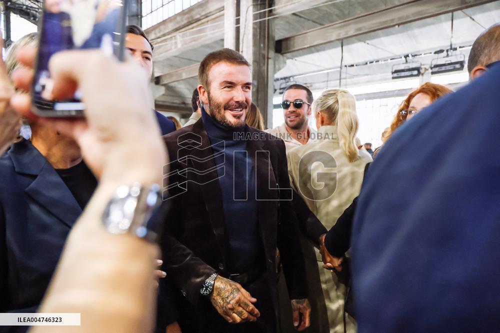 MFW - David Beckham At Boss