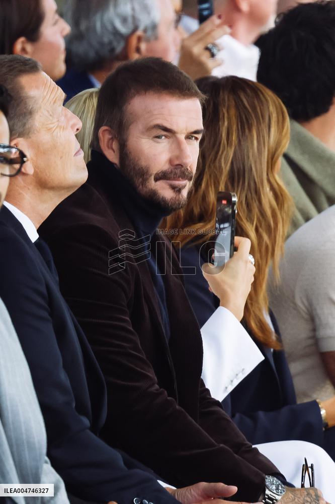 MFW - David Beckham At Boss