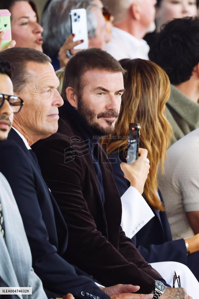 MFW - David Beckham At Boss