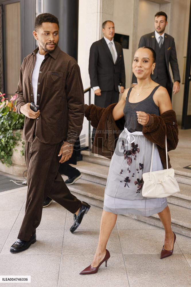 MFW Vips spotted in front Hotel