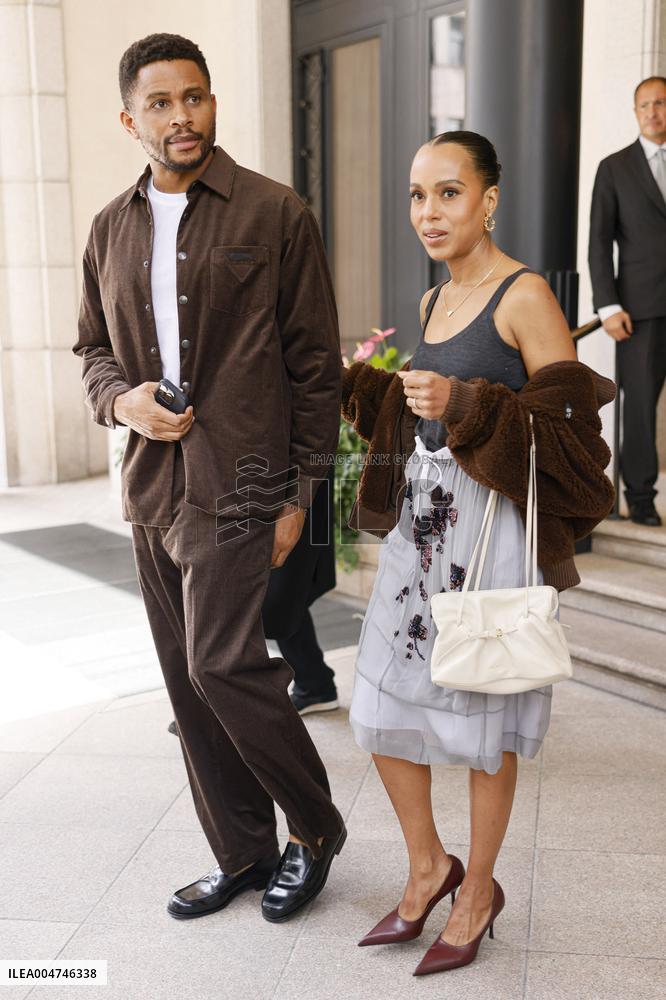 MFW Vips spotted in front Hotel MP