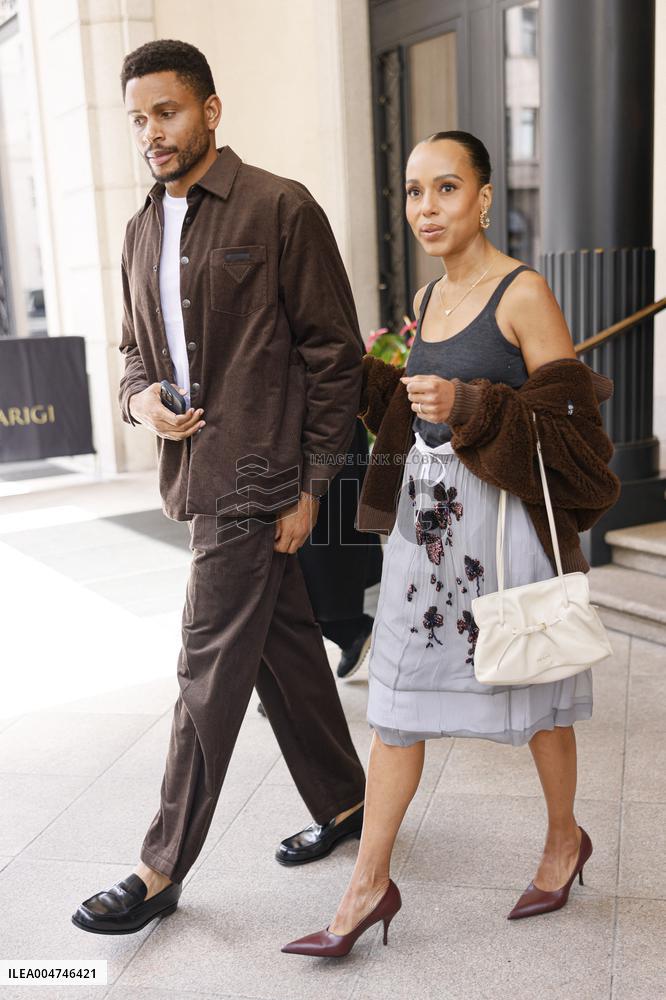 MFW Vips spotted in front Hotel MP