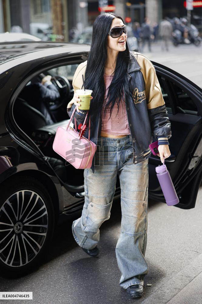 MFW Vips spotted in front Hotel