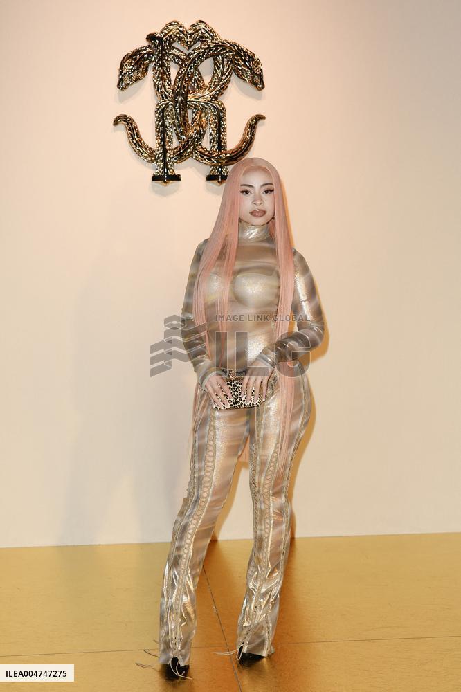 MFW Lourdes Ciccone, Ice Spice at Roberto Cavalli fashion show MP