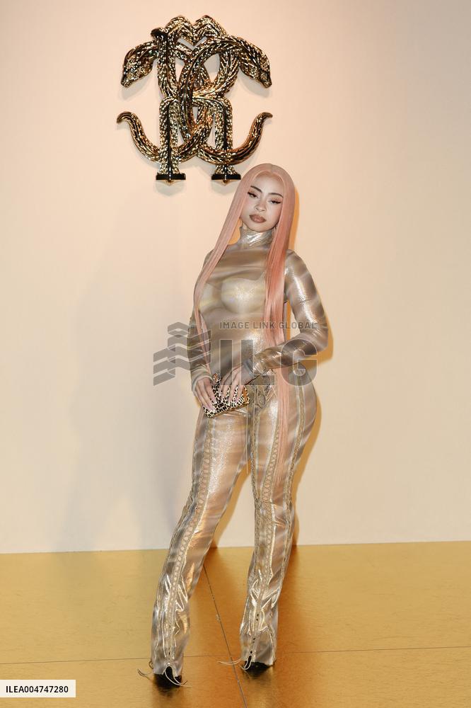 MFW Lourdes Ciccone, Ice Spice at Roberto Cavalli fashion show MP