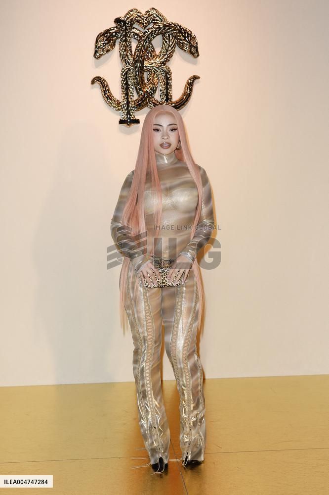 MFW Lourdes Ciccone, Ice Spice at Roberto Cavalli fashion show MP