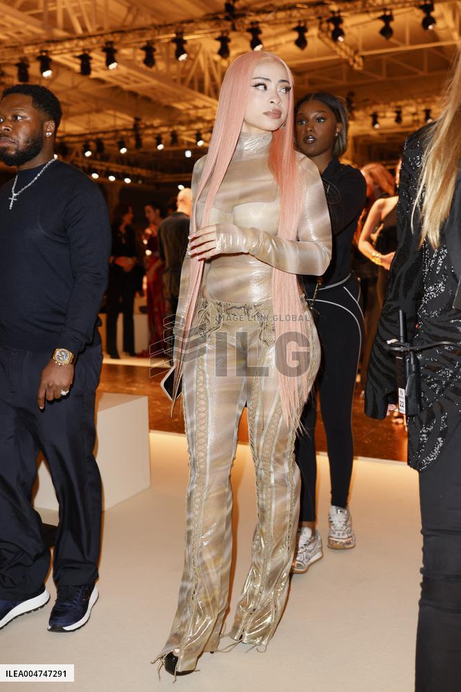 MFW Lourdes Ciccone, Ice Spice at Roberto Cavalli fashion show MP