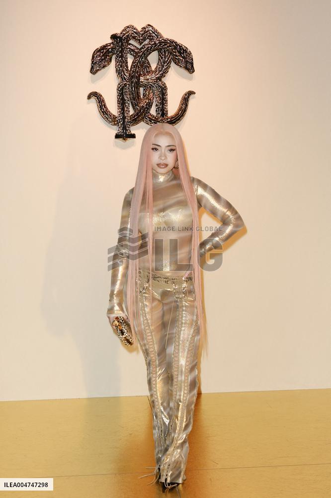 MFW Lourdes Ciccone, Ice Spice at Roberto Cavalli fashion show MP