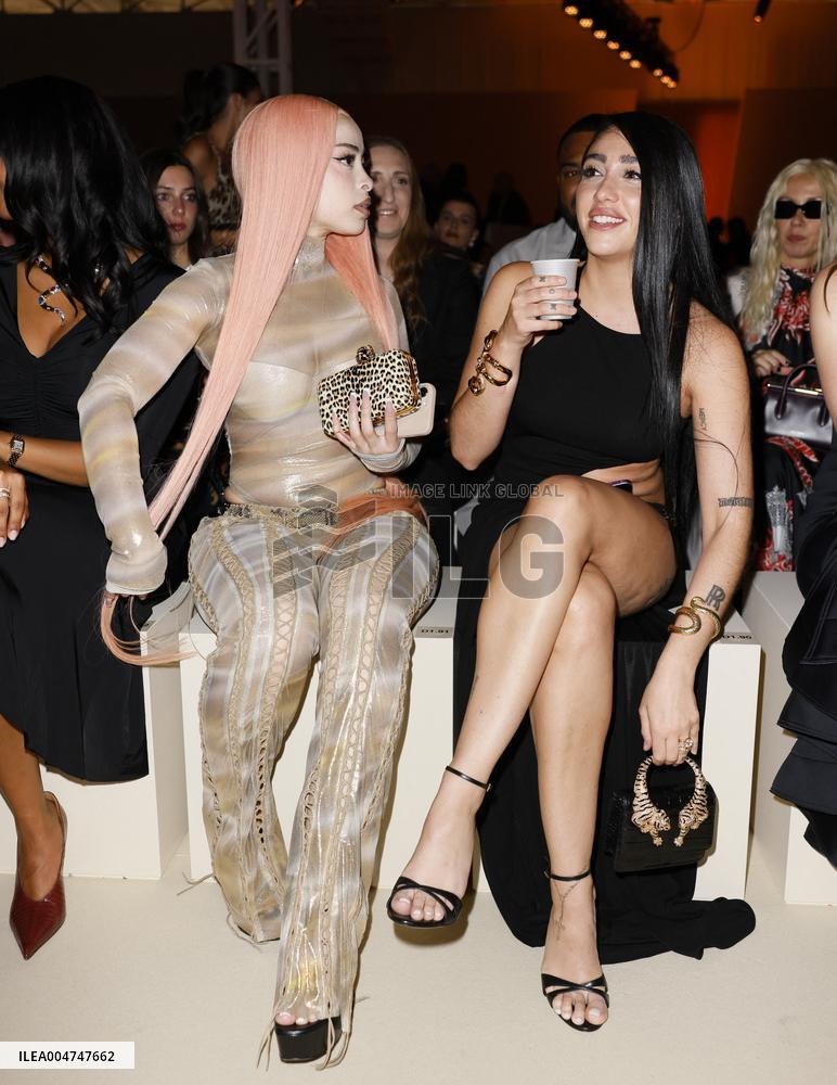 MFW Lourdes Ciccone, Ice Spice at Roberto Cavalli fashion show MP