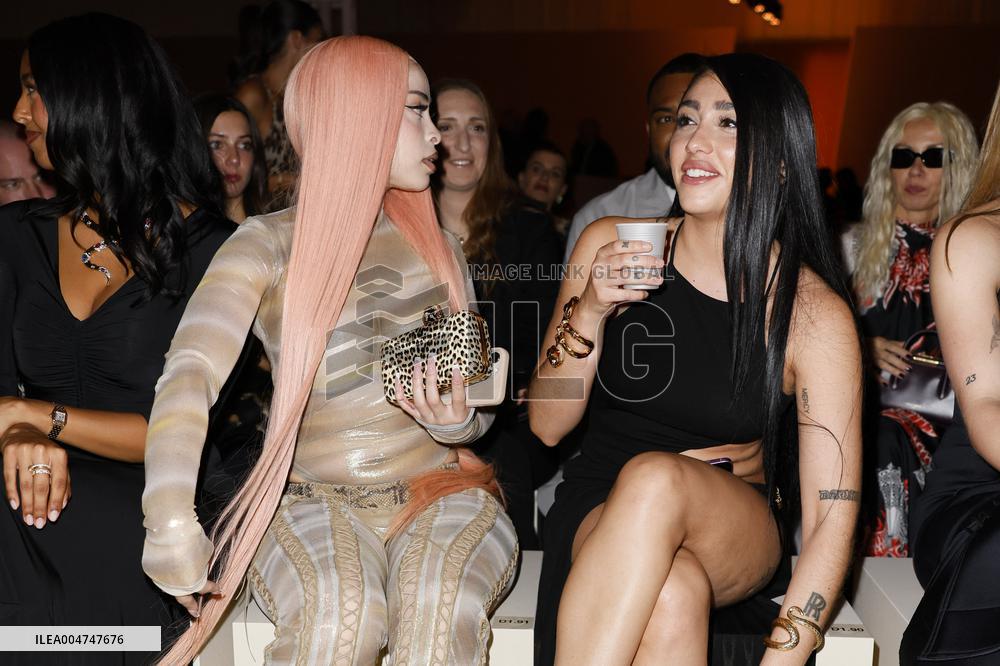 MFW Lourdes Ciccone, Ice Spice at Roberto Cavalli fashion show MP