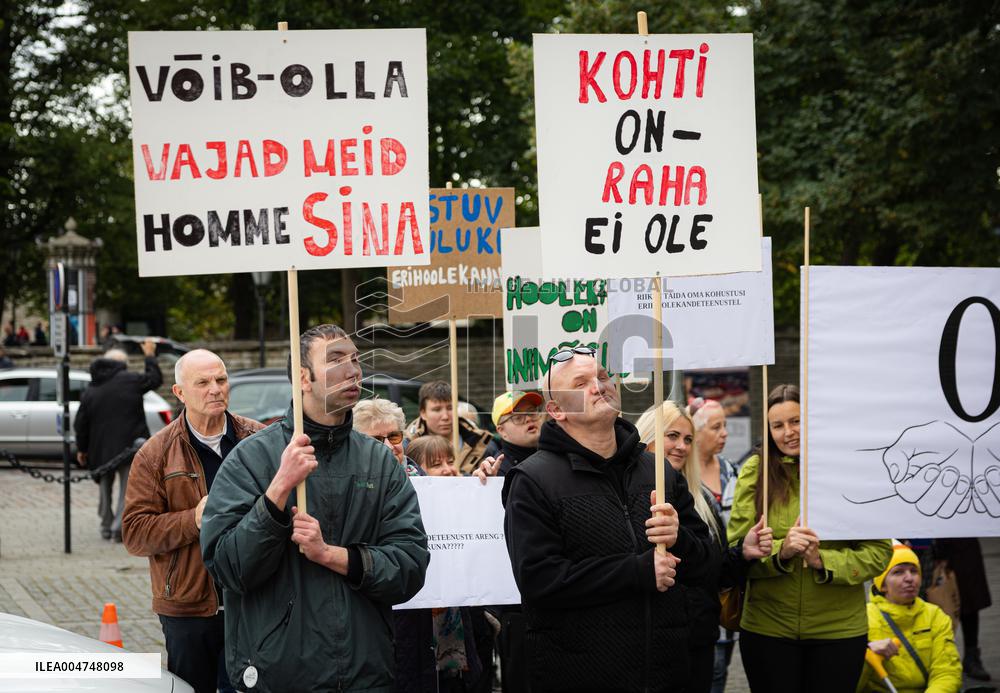 Protest about special care services