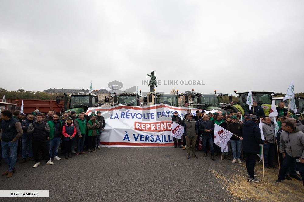 FNSEA Protest against unfair competition - Versailles