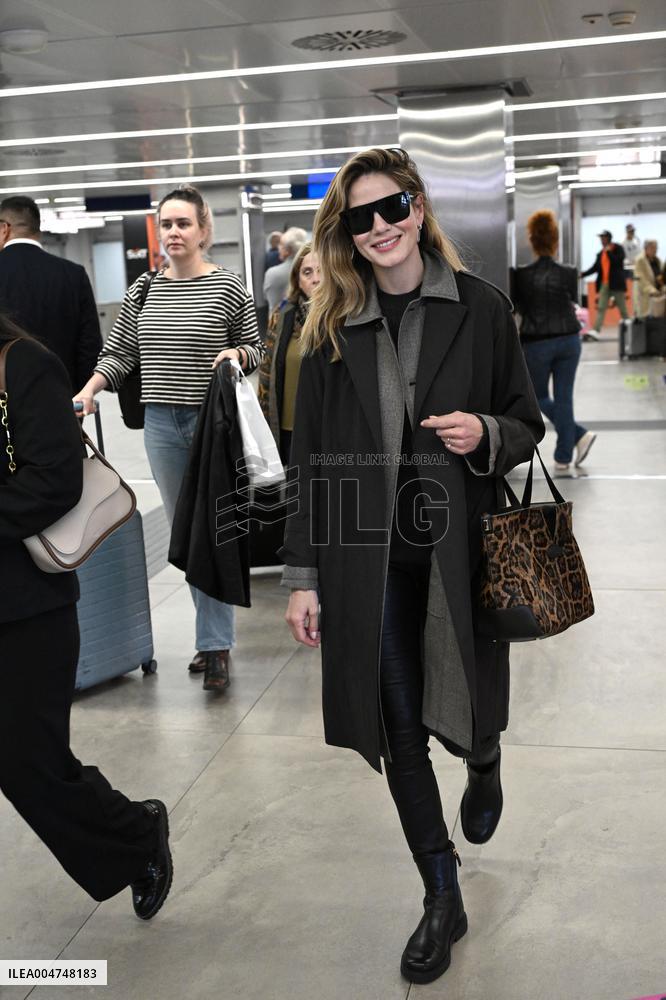 MFW - Michelle Monaghan Arrives at The Airport