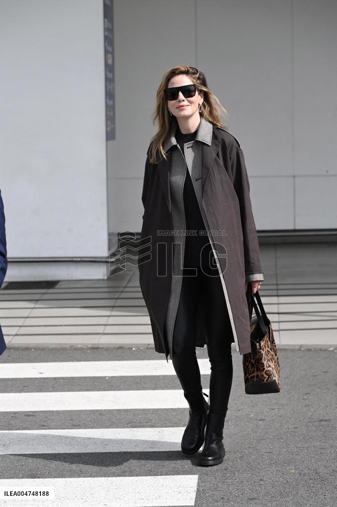 MFW - Michelle Monaghan Arrives at The Airport