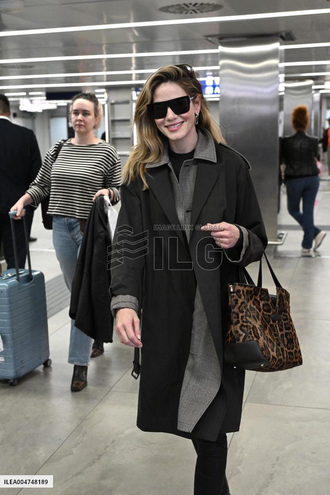 MFW - Michelle Monaghan Arrives at The Airport