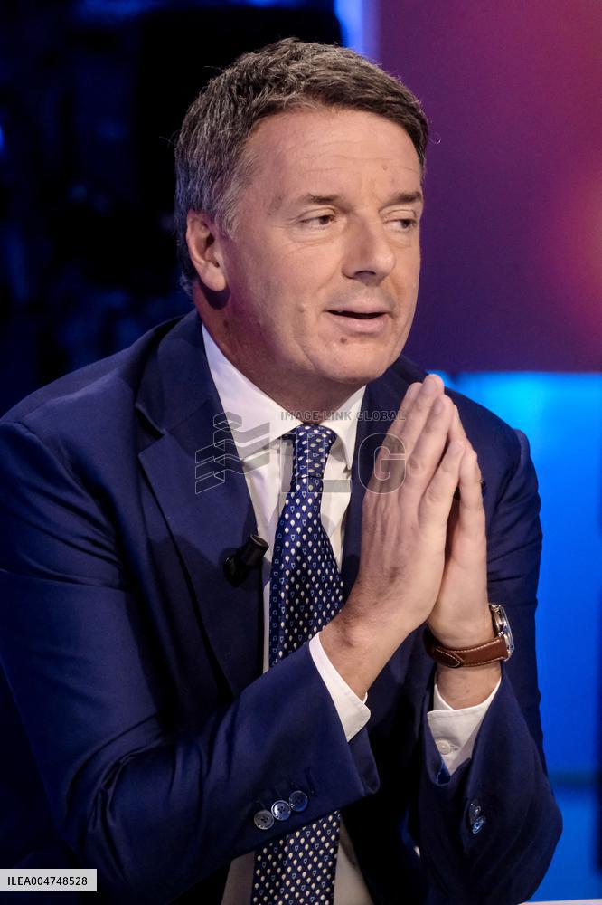 Matteo Renzi On TV Show - Rome