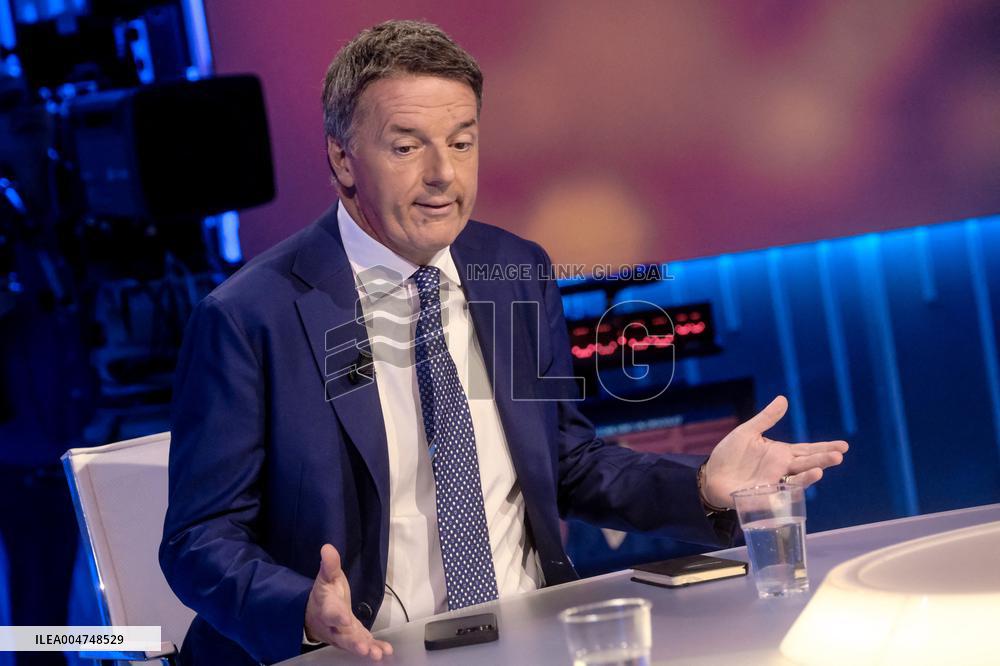 Matteo Renzi On TV Show - Rome