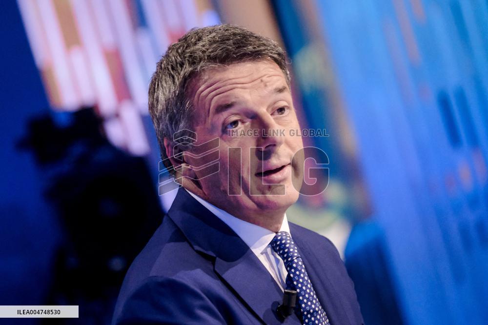 Matteo Renzi On TV Show - Rome
