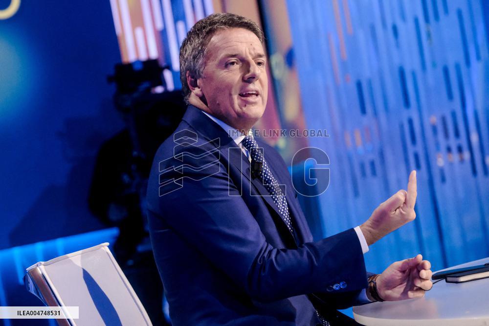 Matteo Renzi On TV Show - Rome