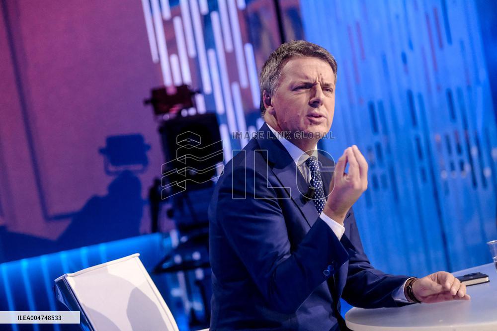 Matteo Renzi On TV Show - Rome