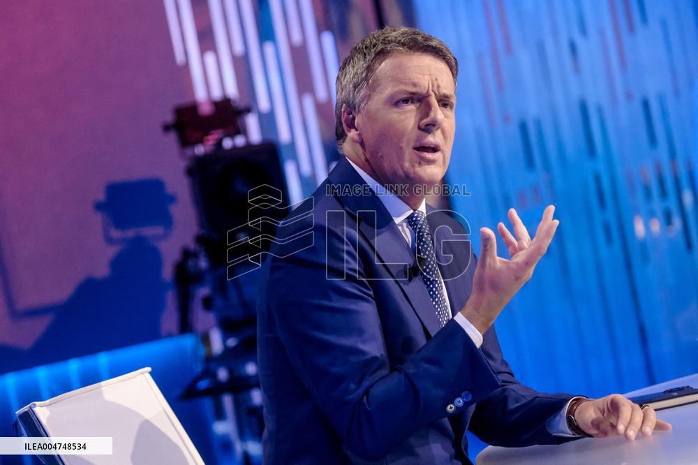 Matteo Renzi On TV Show - Rome