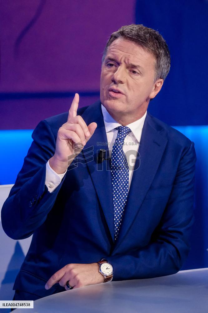 Matteo Renzi On TV Show - Rome