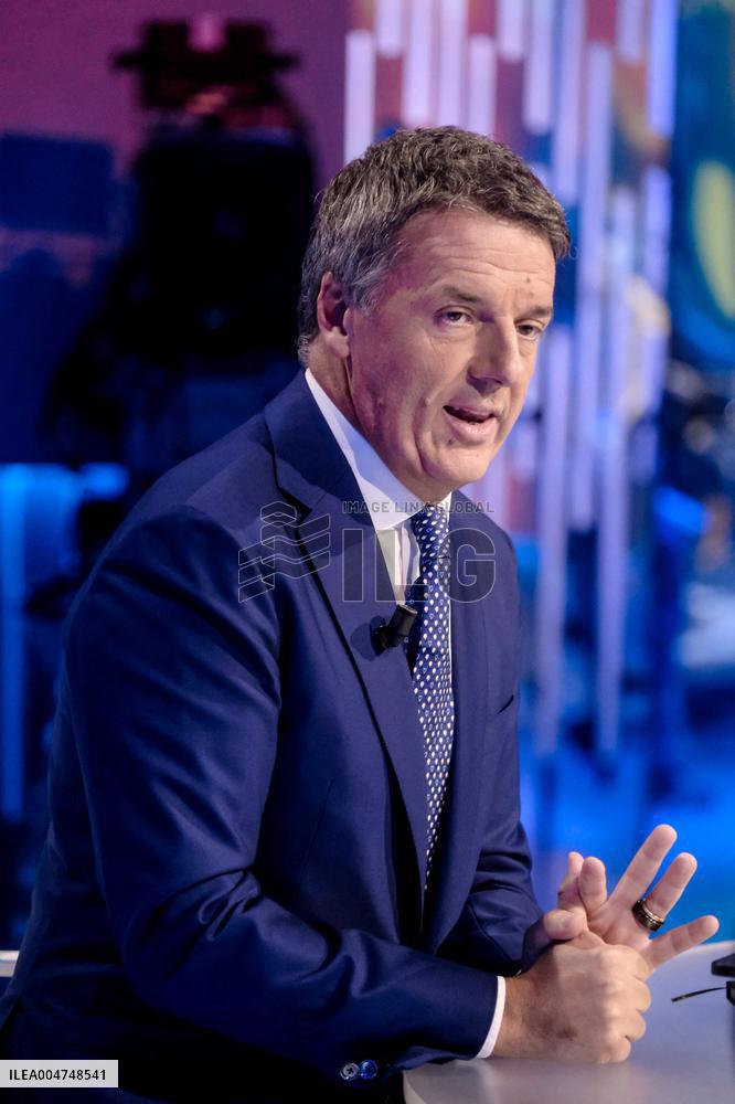 Matteo Renzi On TV Show - Rome