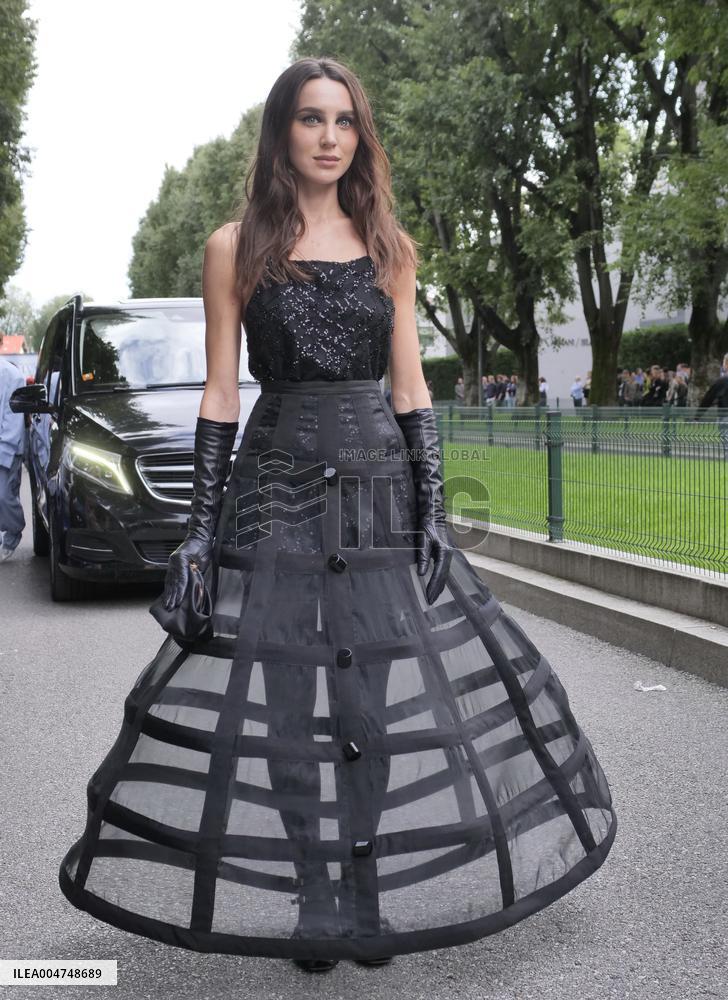 MFW - Mary Leest At Emporio Armani Fashion Show