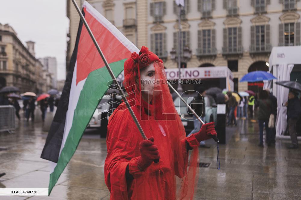 Extinction Rebellion Protest at Motor Show - Turin