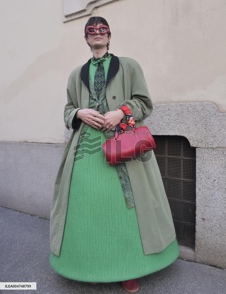 MFW - A Parade of Eccentric Outfits