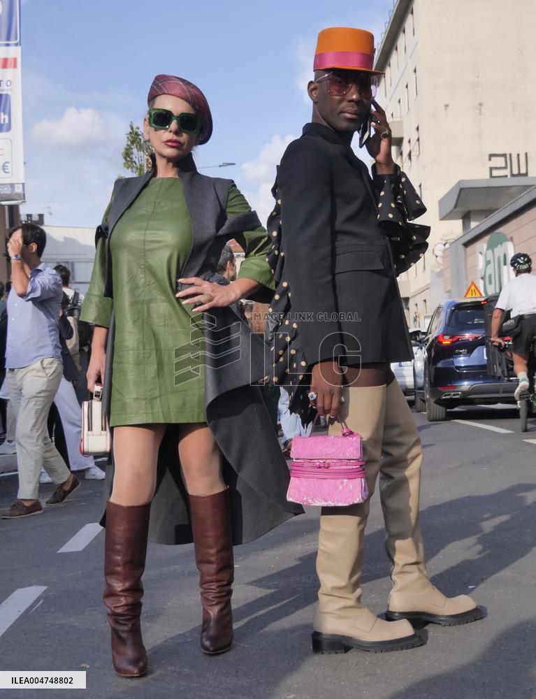 MFW - A Parade of Eccentric Outfits