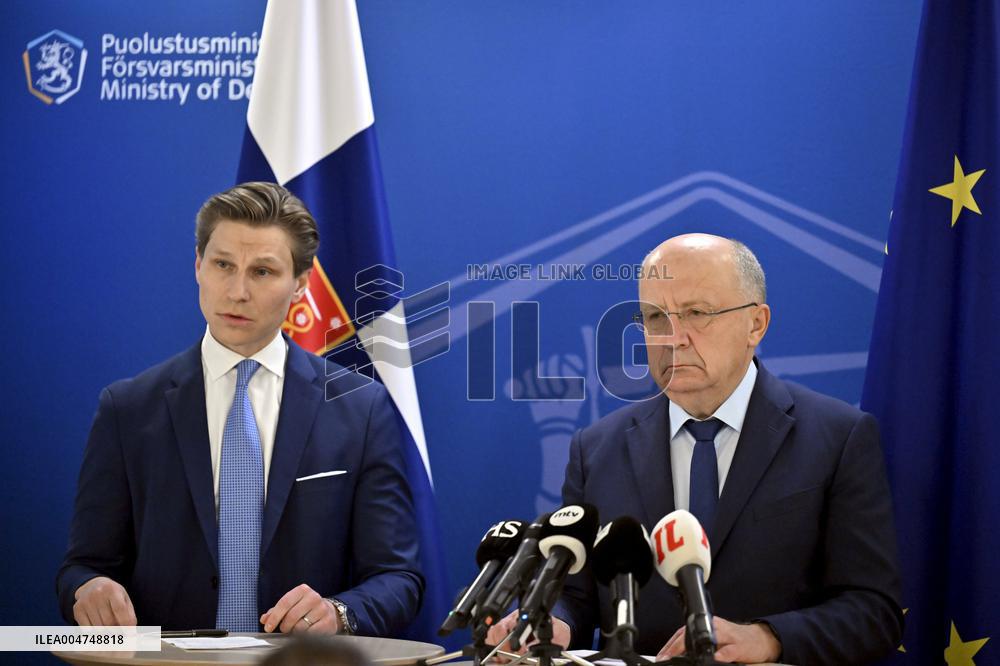 EU Commissioner for Defence and Space Andrius Kubilius visiting Finland