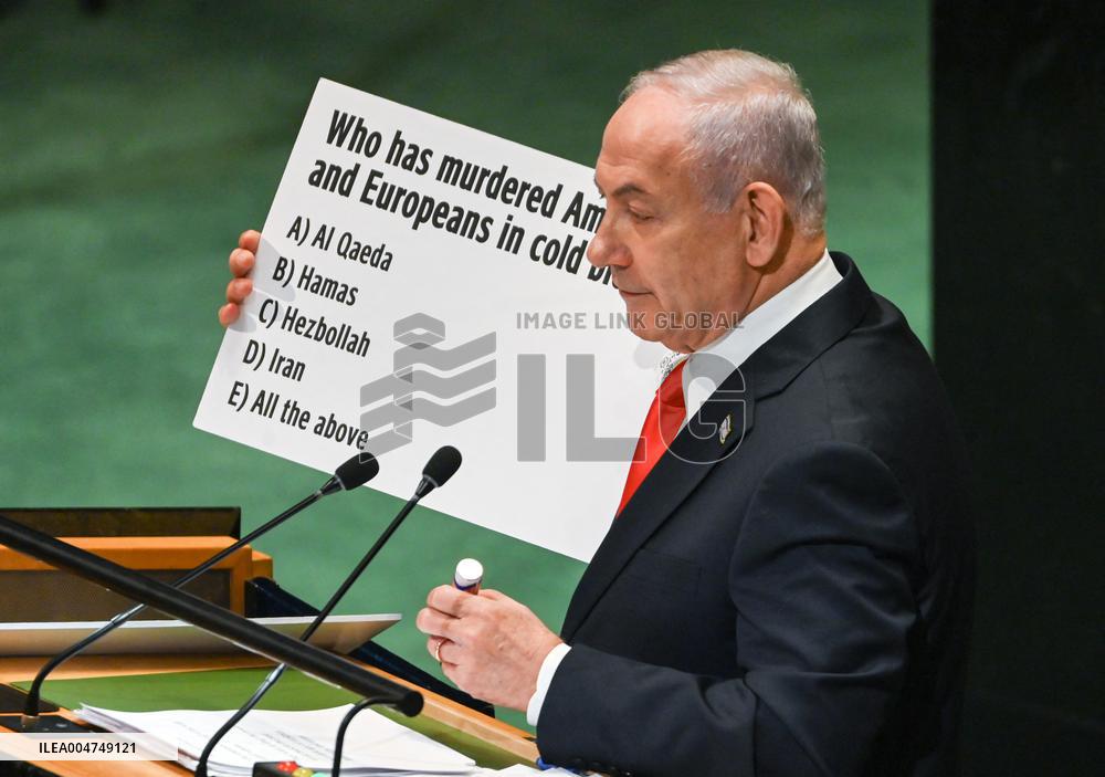PM Netanyahu Addresses the United Nations General Assembly