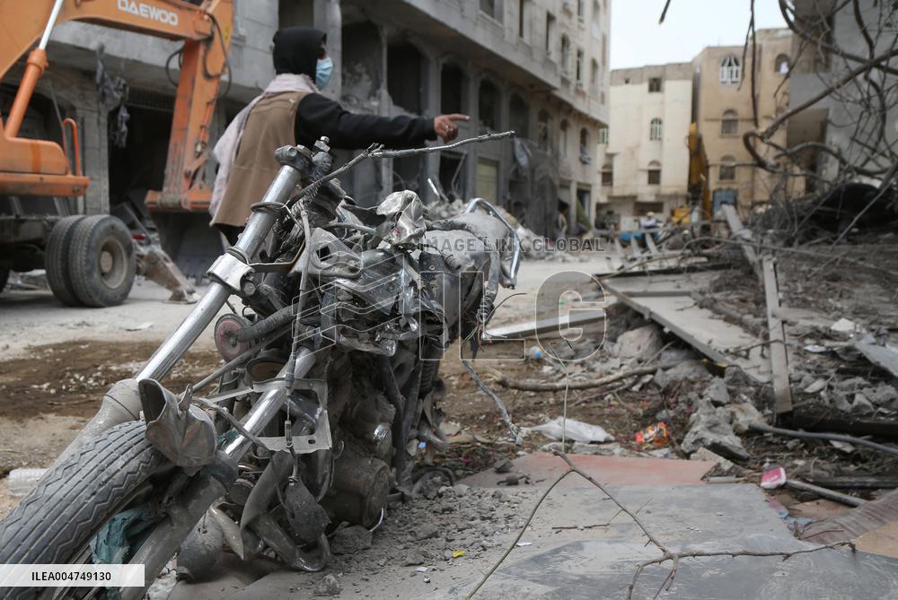 Aftermath of Israeli Strikes - Yemen