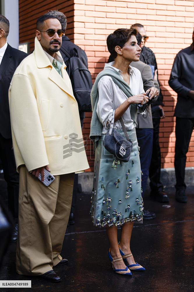 MFW Fendi Arrivals MP