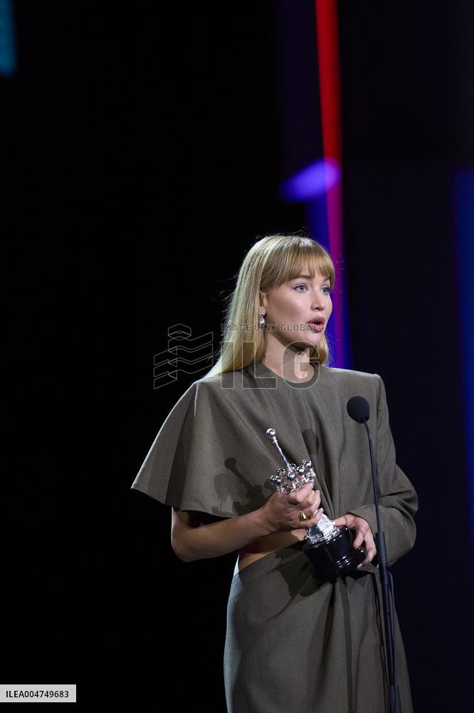 San Sebastian - Jennifer Lawrence Receives Donostia Award