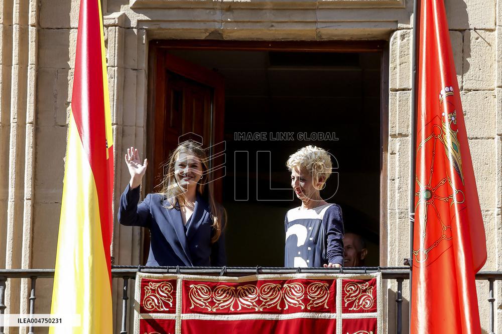 Spansih Royals Visit Navarra - Day 1