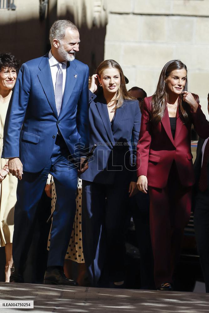 Spansih Royals Visit Navarra - Day 1