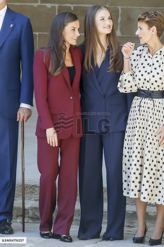 Spansih Royals Visit Navarra - Day 1