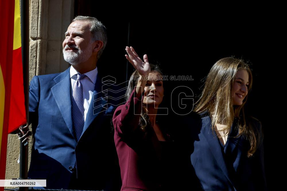 Spansih Royals Visit Navarra - Day 1