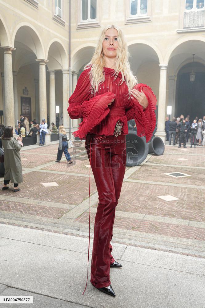 MFW - Guests At Blumarine Fashion Show